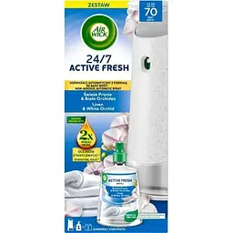 Автоматичний освіжувач повітря AIRWICK Active Fresh+флакон 228мл РАНКОВА СВІЖІСТЬ ТА КВІТИ ОРХІДЕЇ