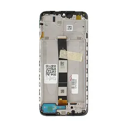 Дисплей для смартфона (телефону) Xiaomi Redmi 9A, Redmi 9C, Midnight Black (у зборі з тачскріном)(з рамкою)(Service Original)