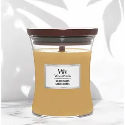 Свічка Woodwick Gilded Sands Medium Позолочені піски 275 г (1759804E) - мініатюра 2