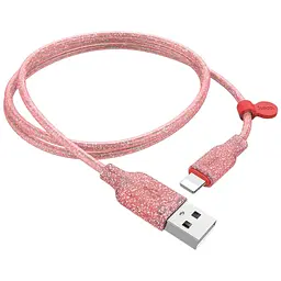 Кабель Hoco Lightning Star Galaxy Silicone U73, 1.2 м розовый