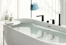 Змішувач для ванни Kohlman Experience black на борт ванни QB244EB Чорний матовий - мініатюра 2