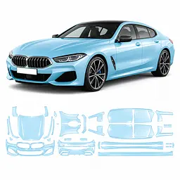 Антигравійна захисна бронеплівка за лекалами для BMW 8 Series G15/G14/G16 facelift 2022- повний кузов