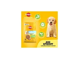 Сухий корм для собак Pedigree для цуценят з птицею та овочами 500 г (5998749144923) - мініатюра 3