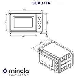 Електрична піч Minola Foev 3714 BL - мініатюра 15