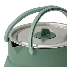 Чайник складаний Sea to Summit Detour Stainless Steel Collapsible Kettle w/Sack з чохлом, 1,6 L Сірий-Зелений - мініатюра 5