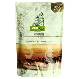 Набір вологого корму для дорослих собак Isegrim Adult Pouch Roots Multipack I Monoprotein: М'ясо кабана, Конина і М'ясо індички 2.46 кг (6 паучів x 410 г) - мініатюра 6