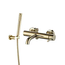 Змішувач для ванни VBI Milano gold настінний VBI-050106GL, Золотий