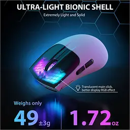 Миша Attack Shark X5 Wireless White/Black (AS-6922456700225-WB) [159859] - мініатюра 3