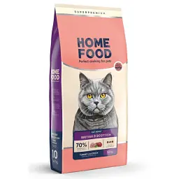 Корм для котів британської породи Home Food з індичкою та качкою 10кг