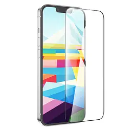 Захисне скло Hoco Full screen HD tempered glass set for iP15 Plus (G9) Black