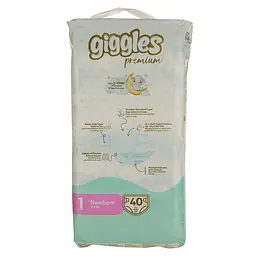 Підгузки Giggles Premium Newborn 1 (2-5 кг) 40 шт. - мініатюра 2