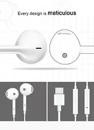 Навушники провідні OPPO MH135 Type-C white - мініатюра 2