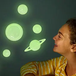 Набір сяючих 3D-наклейок 4M Glow Сонячна система (00-05423) - мініатюра 5