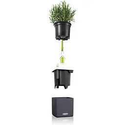 Комплект вазонів з кріпленням Lechuza Green Wall Home Kit Color 48х6х14 см білий (13398) - мініатюра 3