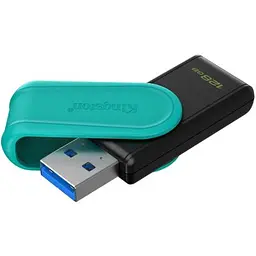USB флеш накопичувач Kingston 128GB DataTraveler Exodia S Black/Turquoise USB 3.2 (DTXS/128GB) - мініатюра 2