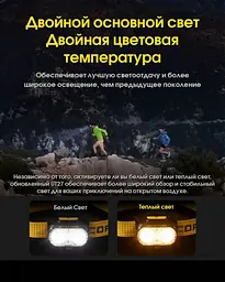 Налобний ліхтар із універсальним живленням Nitecore UT27 3xAAA USB-C 800лм 168м (9 режимів) - мініатюра 9