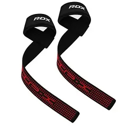 Лямки для тяги RDX S4 Gym Cotton Gel Straps Black Plus (WAC-S4B+) - мініатюра 3