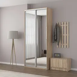 Шафа-купе Idea серія 5 110 x 45 x 210 см Дуб сонома Дзеркало