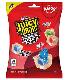 Жувальні цукерки Amos Juicy Drop Gummy Mystery Cube Original 142г