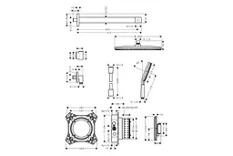 Душова система з термостатом Hansgrohe Raindance Alive S 300 1jet chrome 24630000 - мініатюра 3