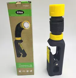 Ліхтар гнучкий світлодіодний LED на магніті та прищіпці ліхтарик прожектор 3хААА Handy Light YY 6881 - мініатюра 2