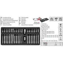 Набір біт YATO YT-0400 - мініатюра 5