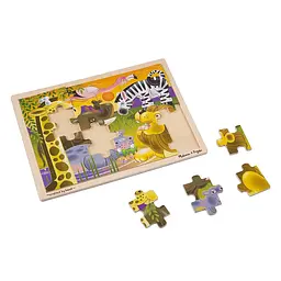 Дерев'яний пазл в рамці Melissa&Doug Африканська савана, 24 елементи (MD12937) - мініатюра 2