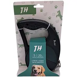 Повідець-рулетка TH Pet Dog для собак вагою до 20 кг чорний 5 м
