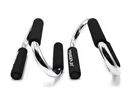 Упори для віджимань PowerPlay 4318 Push-Up Bars Stell металеві (S-подібні) (PP_4318) - мініатюра 3