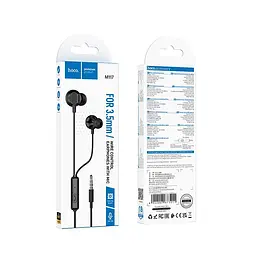 Навушники HOCO Victory універсальні earphones with microphone M117 |1.2m| - мініатюра 2