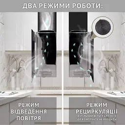 Витяжка декоративна похила Perfelli RIVA NERO - мініатюра 12