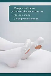 Компресійні панчохи на пологи антиемболічні розмір 3 (M) (13-18 мм.рт.ст.) Ortomedica білий - мініатюра 5
