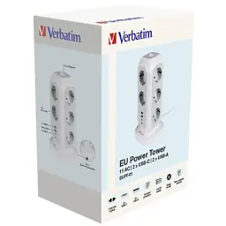 Мережевий фільтр живлення Verbatim 11 розеток, 2 x USB-C та 2 x USB-A (49547) - мініатюра 4