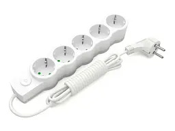 Мережевий фільтр-подовжувач Electrum 5 м White (C-ES-1547)