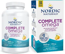 Омега 3 6 9 Nordic Naturals Complete Omega 1000 мг 180 капсул Лимон