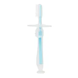 Силіконова зубна щітка Mumlove MGZ-0707(Blue) з обмежувачем