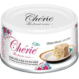 Вологий корм для кошенят Cherie Complete & Balanced Chicken Mousse мус з курки 80 г