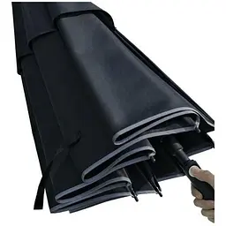 Парасолька RunMi Ninetygo Double-layer Windproof Golf Automatic Umbrella (6941413217156) чорна - мініатюра 7