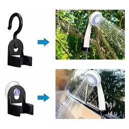 Портативний душ USB Travel Shower з акумулятором 2200 мА·г, помпа, шланг 1.5 м, лійка, тримач - мініатюра 3