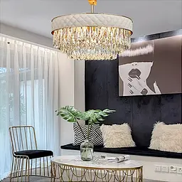 Красива кришталева люстра у вітальню Art 88205/800WH - мініатюра 6