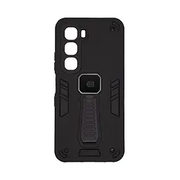 Чехол для Infinix Hot 60i 4G, Proover, черный, с подставкой и магнитом, противоударный, ударопрочный, бронированный, панель-накладка, защита всего корпуса, термополиуретан (TPU) + поликарбонат (PC), ArmorStandart (ARM87291)