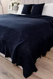 Плед 120х200 см COTTON синій (039530) - мініатюра 3