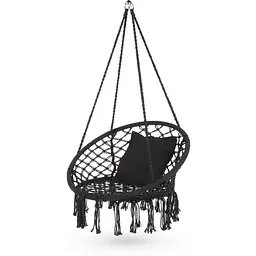 Садова гойдалка Boho Outtec XXL чорний - мініатюра 1