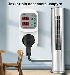 Цифрове реле контролю напруги та струму розеточне TOMZN TOSVA-16 EU Захист від стрибків напруги перевантаження (19606) - мініатюра 6