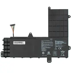 Акумулятор Asus B21N1506 Short Cable (коннектор 3см від края, EeeBook E502MA, E502SA, E502NA, L502MA, L502SA) 7.6V 3400 mAh 26Wh Black