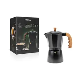 Гейзерна кавоварка Holmer CF-0450-BW Natural 450 мл чорна (CF-0450-BW Natural) - мініатюра 6