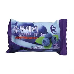 Мило-пілінг Juno Blueberry косметичне з екстрактом чорниці