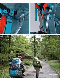 Трекінговий туристичний рюкзак Naturehike 65+5 літрів із чохлом - мініатюра 7