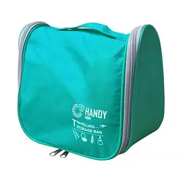 Підвісний органайзер для ванної бірюзовий тканинний 24x11x20 см Handy Home - мініатюра 2