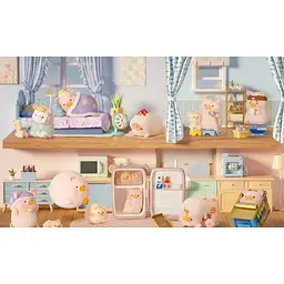 Колекційна фігурка 10/10 Toys LuLu the Piggy серія Stay with You Series blind box (TZA12114) - мініатюра 15
